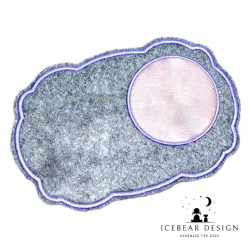 Stickdatei ITH - Mug Rug schick Blanko